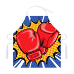 Pop Art Boxing Gloves Print Adjustable Apron