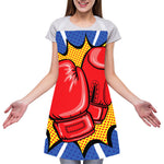 Pop Art Boxing Gloves Print Adjustable Apron
