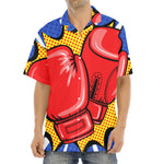 Pop Art Boxing Gloves Print Aloha Shirt