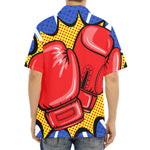 Pop Art Boxing Gloves Print Aloha Shirt