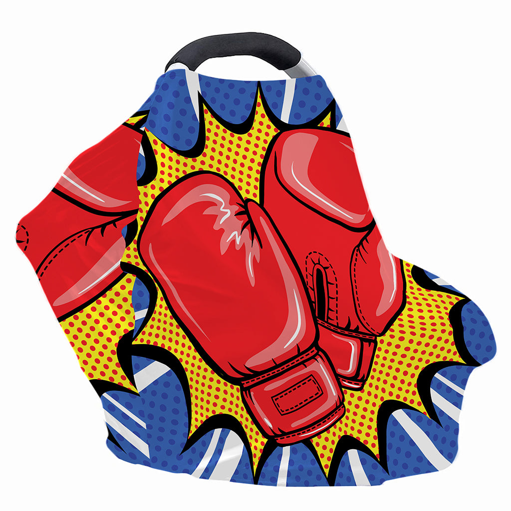 Pop Art Boxing Gloves Print Baby Seat Cover