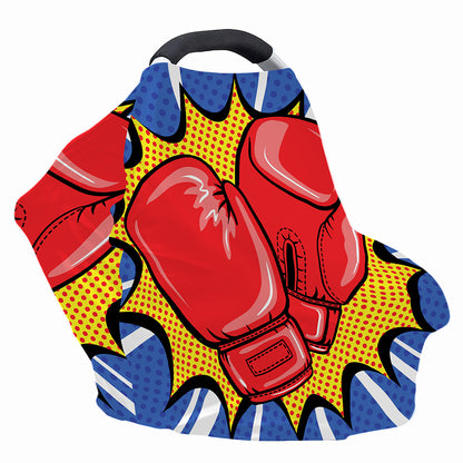 Pop Art Boxing Gloves Print Baby Seat Cover