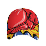 Pop Art Boxing Gloves Print Baseball Cap