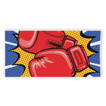 Pop Art Boxing Gloves Print Beach Towel