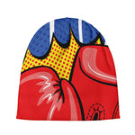 Pop Art Boxing Gloves Print Beanie