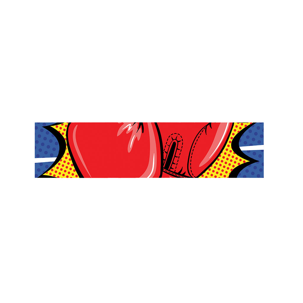 Pop Art Boxing Gloves Print Bed Runner