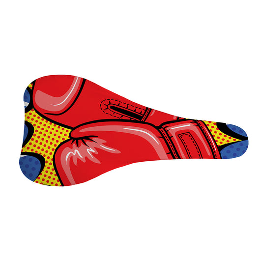 Pop Art Boxing Gloves Print Bicycle Seat Cover