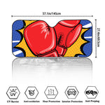Pop Art Boxing Gloves Print Car Windshield Sun Shade