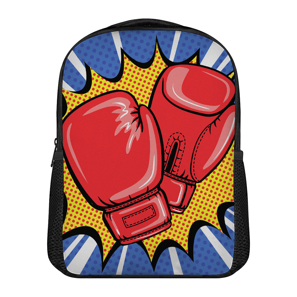 Pop Art Boxing Gloves Print Casual Backpack