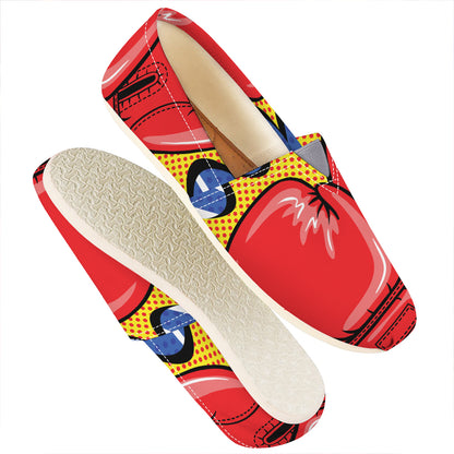 Pop Art Boxing Gloves Print Casual Shoes