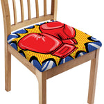 Pop Art Boxing Gloves Print Chair Cushion Cover