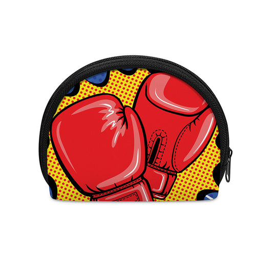 Pop Art Boxing Gloves Print Coin Purse