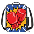 Pop Art Boxing Gloves Print Crossbody Lunch Bag
