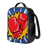Pop Art Boxing Gloves Print Crossbody Lunch Bag