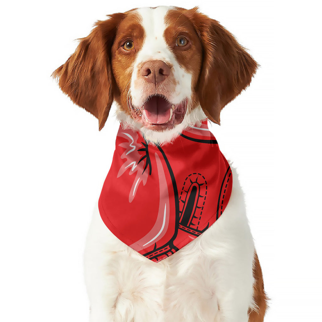 Pop Art Boxing Gloves Print Dog Bandana