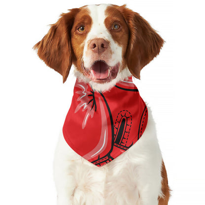 Pop Art Boxing Gloves Print Dog Bandana