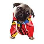 Pop Art Boxing Gloves Print Dog Zip Up Hoodie