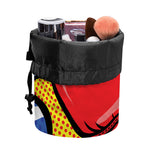 Pop Art Boxing Gloves Print Drawstring Makeup Bag