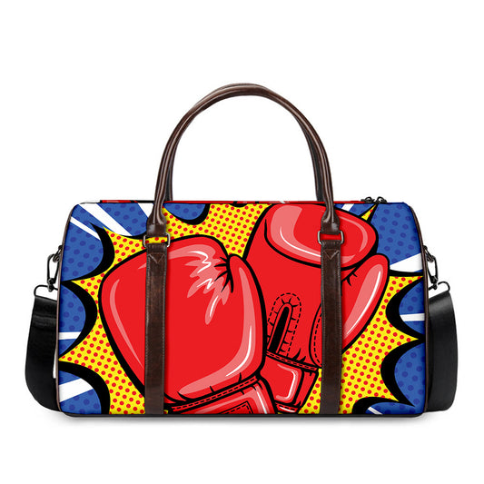 Pop Art Boxing Gloves Print Duffle Bag