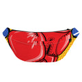 Pop Art Boxing Gloves Print Fanny Pack