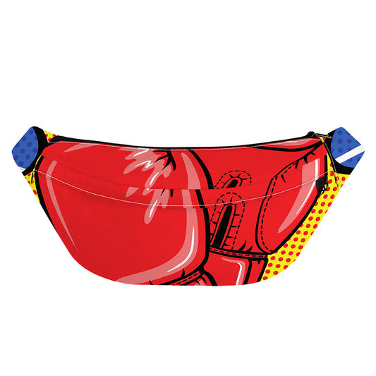 Pop Art Boxing Gloves Print Fanny Pack