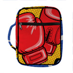 Pop Art Boxing Gloves Print Front Pocket Bible Bag
