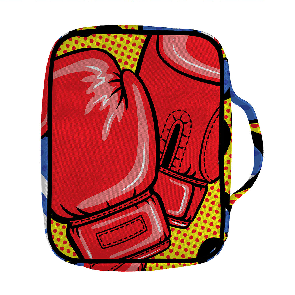 Pop Art Boxing Gloves Print Front Pocket Bible Bag