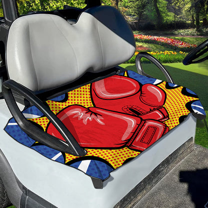 Pop Art Boxing Gloves Print Golf Cart Seat Cover