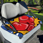 Pop Art Boxing Gloves Print Golf Cart Seat Cover