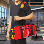 Pop Art Boxing Gloves Print Gym Bag