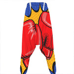 Pop Art Boxing Gloves Print Hammer Pants