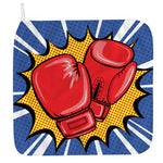 Pop Art Boxing Gloves Print Hand Towel