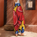 Pop Art Boxing Gloves Print Harem Pants
