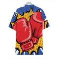 Pop Art Boxing Gloves Print Hawaiian Shirt
