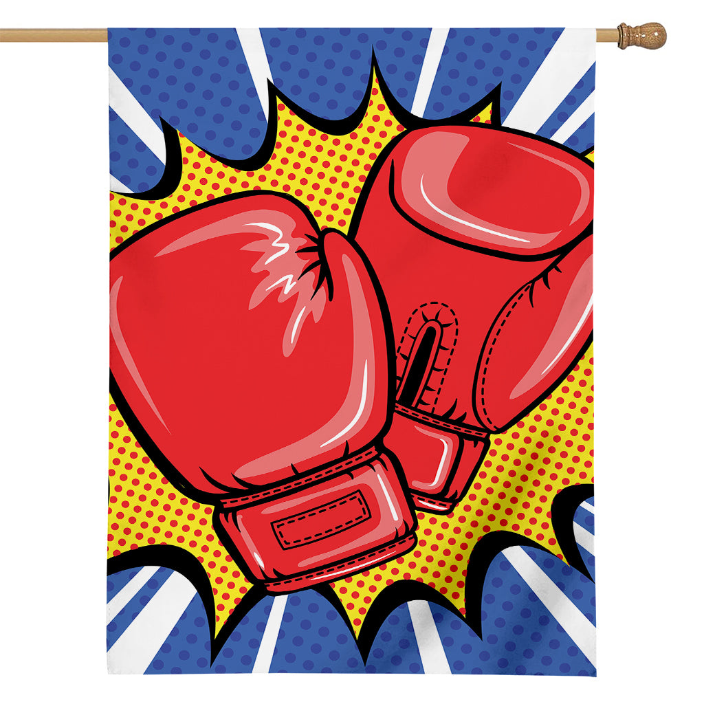 Pop Art Boxing Gloves Print House Flag