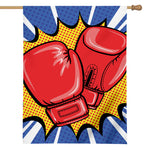 Pop Art Boxing Gloves Print House Flag
