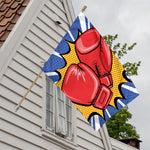 Pop Art Boxing Gloves Print House Flag