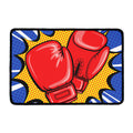 Pop Art Boxing Gloves Print Kitchen Mat