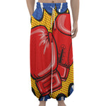 Pop Art Boxing Gloves Print Lantern Pants