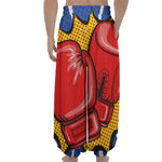 Pop Art Boxing Gloves Print Lantern Pants
