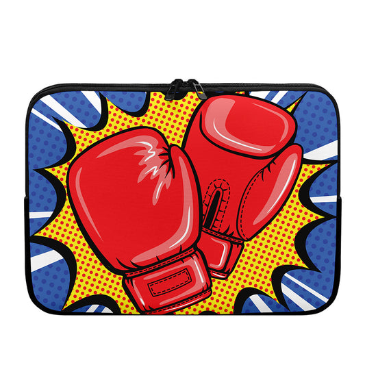 Pop Art Boxing Gloves Print Laptop Sleeve