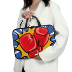 Pop Art Boxing Gloves Print Laptop Sleeve With Handle