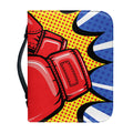 Pop Art Boxing Gloves Print Leather Bible Cover