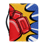 Pop Art Boxing Gloves Print Leather Bible Cover