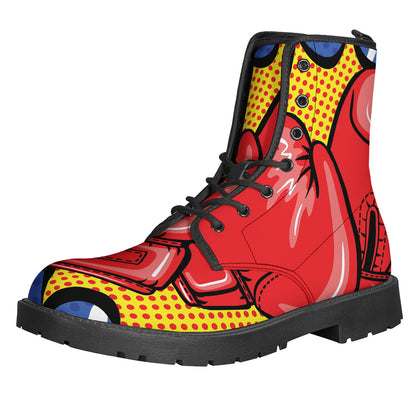 Pop Art Boxing Gloves Print Backpack