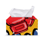 Pop Art Boxing Gloves Print Leather Tissue Box Cover