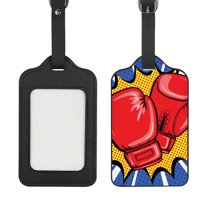 Pop Art Boxing Gloves Print Luggage Tag