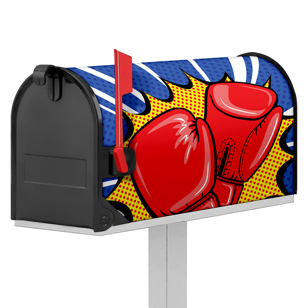 Pop Art Boxing Gloves Print Mailbox Cover