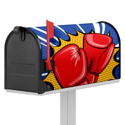 Pop Art Boxing Gloves Print Mailbox Cover