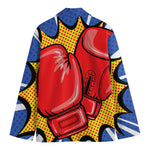 Pop Art Boxing Gloves Print Men's Blazer